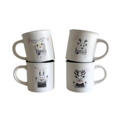 JARRO RECTO 7C BLANCO MATE C/ANIMALES 243159