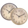 RELOJ PARED 25C M/MARRON OSCURO-CLARO 243386A-B