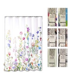 CORTINA BAÑO VINILO SIMPLE 180X180C ESTAMP.243459