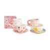TAZA 9C C/PLATO 15C CERAM.DECORADA CJA 251307