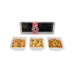 SET X3 COPETINEROS 9X9C CERAM.HUESO 251314