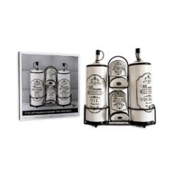 JGO.MESA X4PZ CERAM.STAND METAL BLANCA 251323