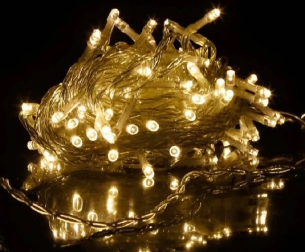 LUCES LED CALIDAS FIJAS 10MTS 100LED 251361-A