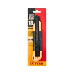 CUTTER TRINCHETA 18MM RETRACTIL NEGRO 251413