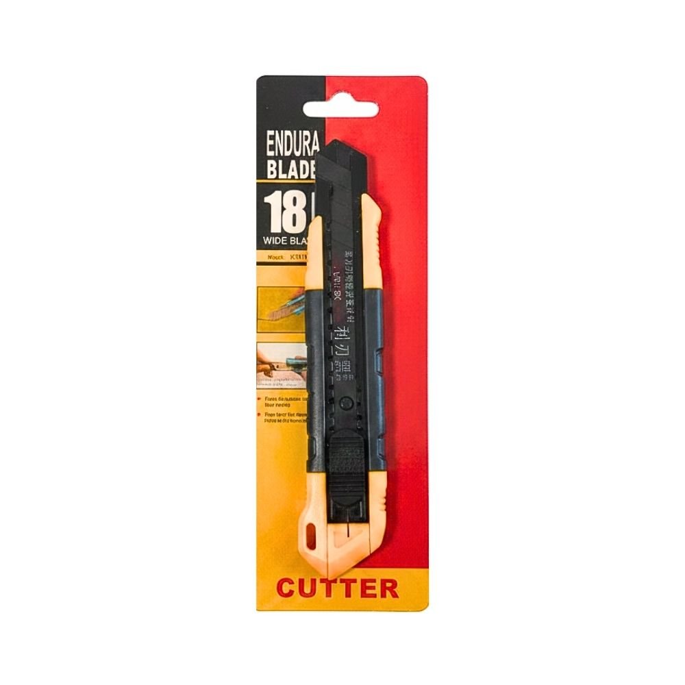 CUTTER TRINCHETA 18MM RETRACTIL NEGRO 251413