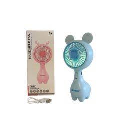 VENTILADOR MANO/MESA 18C GATITO LED USB 251426