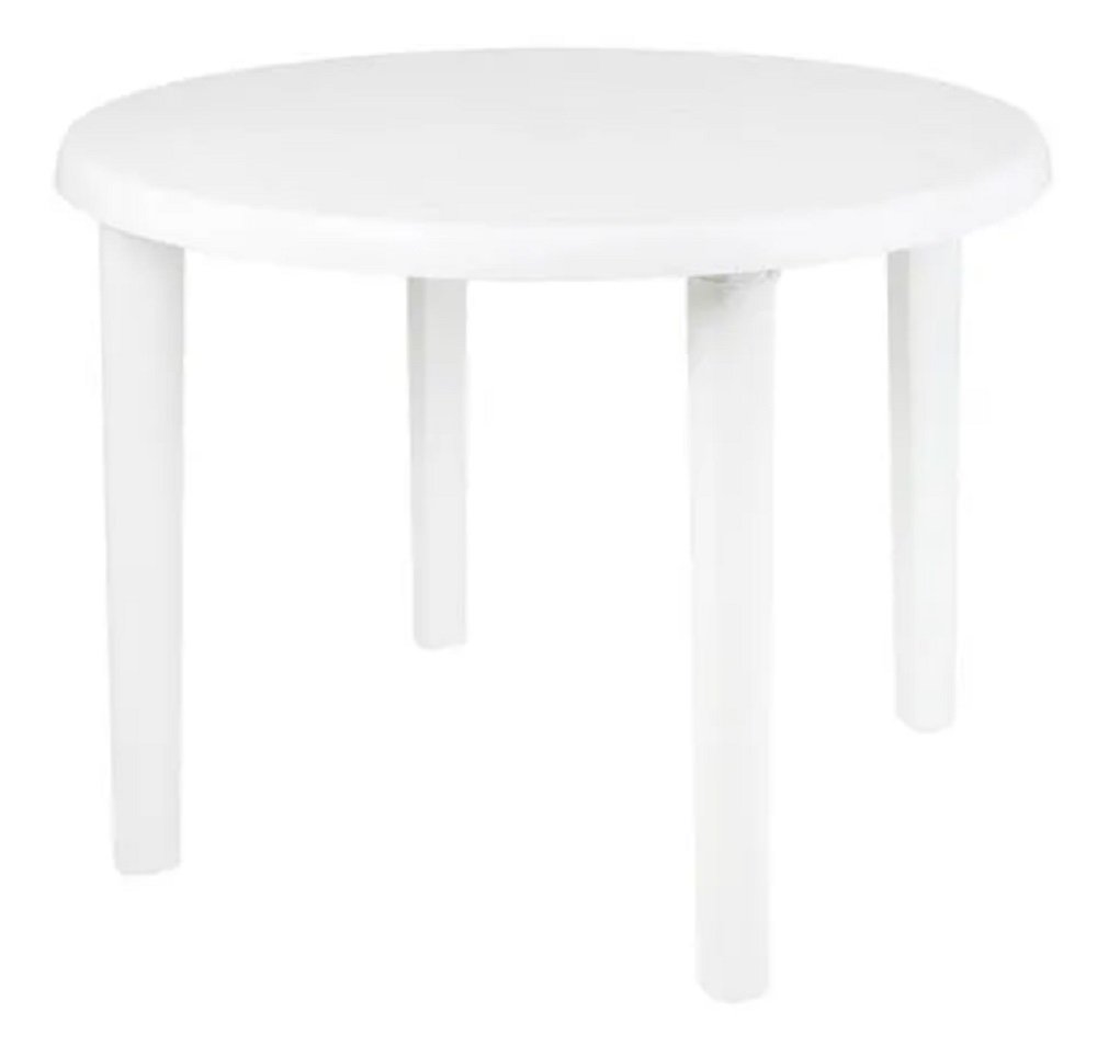 MESA JARDIN RED.91C PATAS DESMONTABLES BLANCA MOR