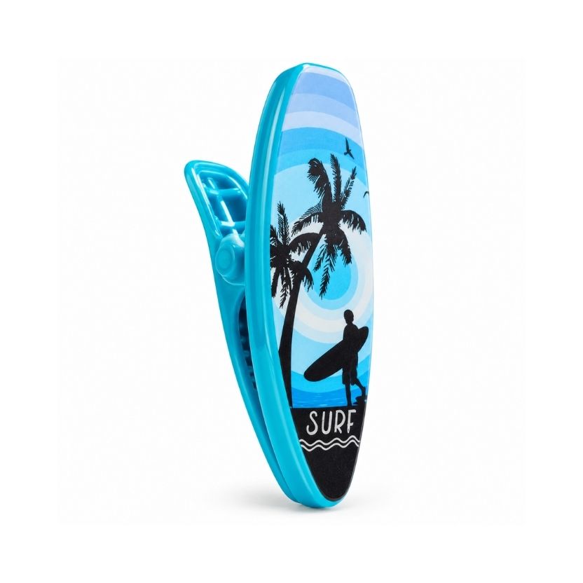 PINZAS P/TOALLAS PLAYA TABLA SURF CELESTE 2662-10