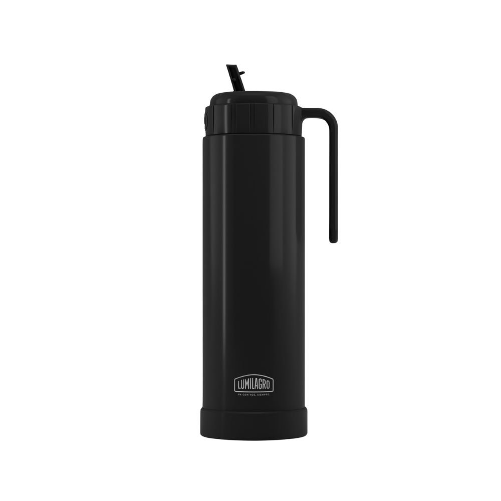 TERMO ACERO PAMPA NEGRO 750ML LUMILAGRO C/CAJA