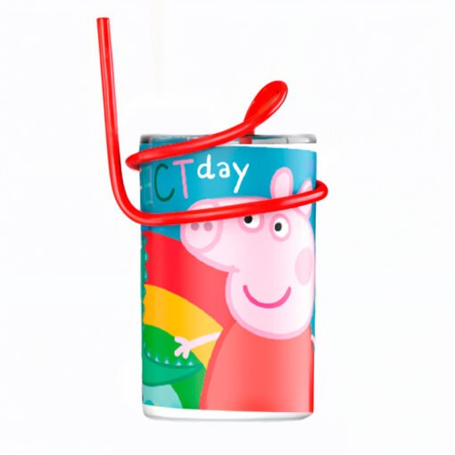 VASO JUNIOR C/BOMBILLA PEPPA PIG