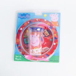 SET PLATO 25C + VASO SPORT C/BOMB.PEPPA PIG