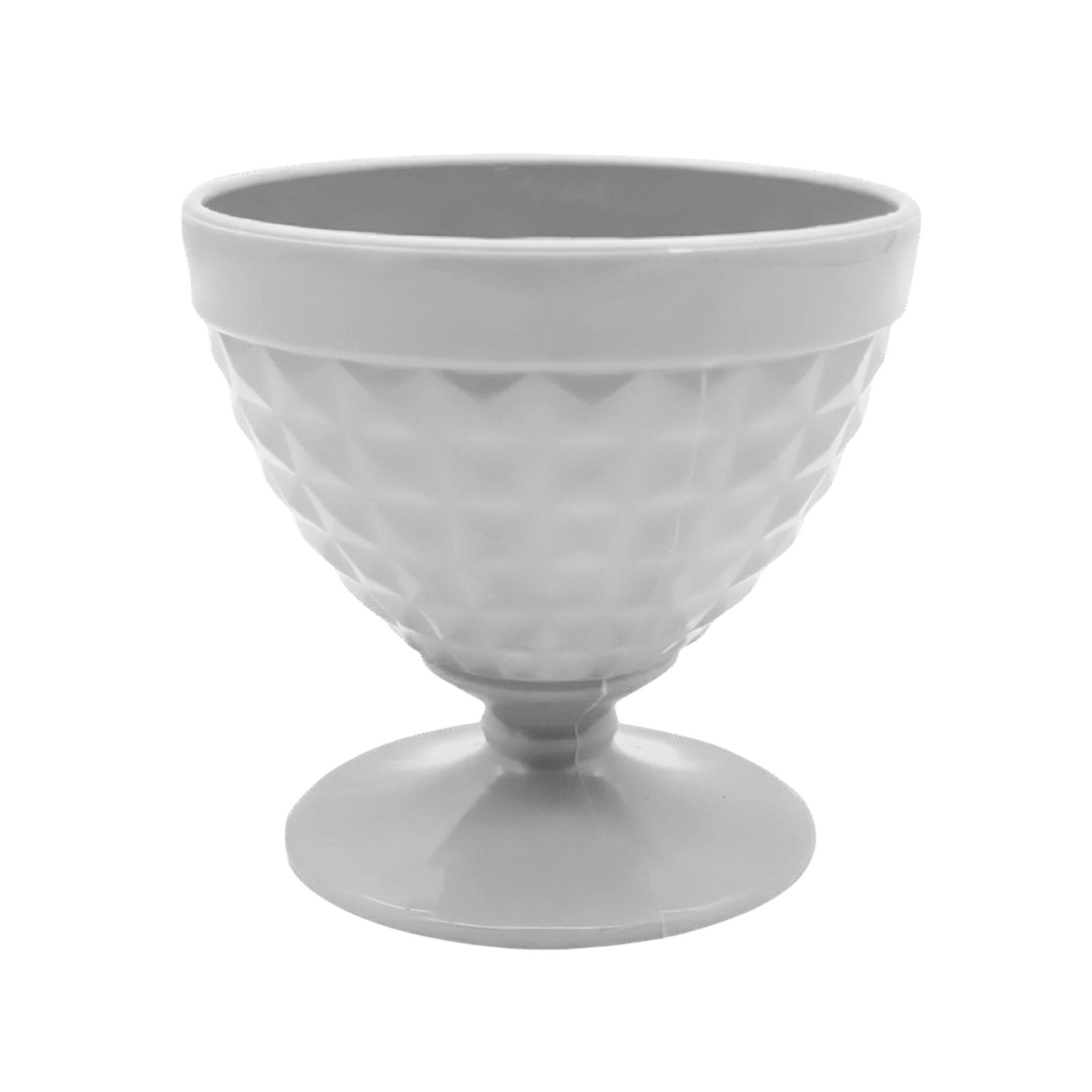 COPA POSTRE 10C RETRO FACETADO 270ML GRANITO