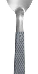 CUCHARA M.CAROL X12 MGO.TEXTURADO GRIS OSCURO