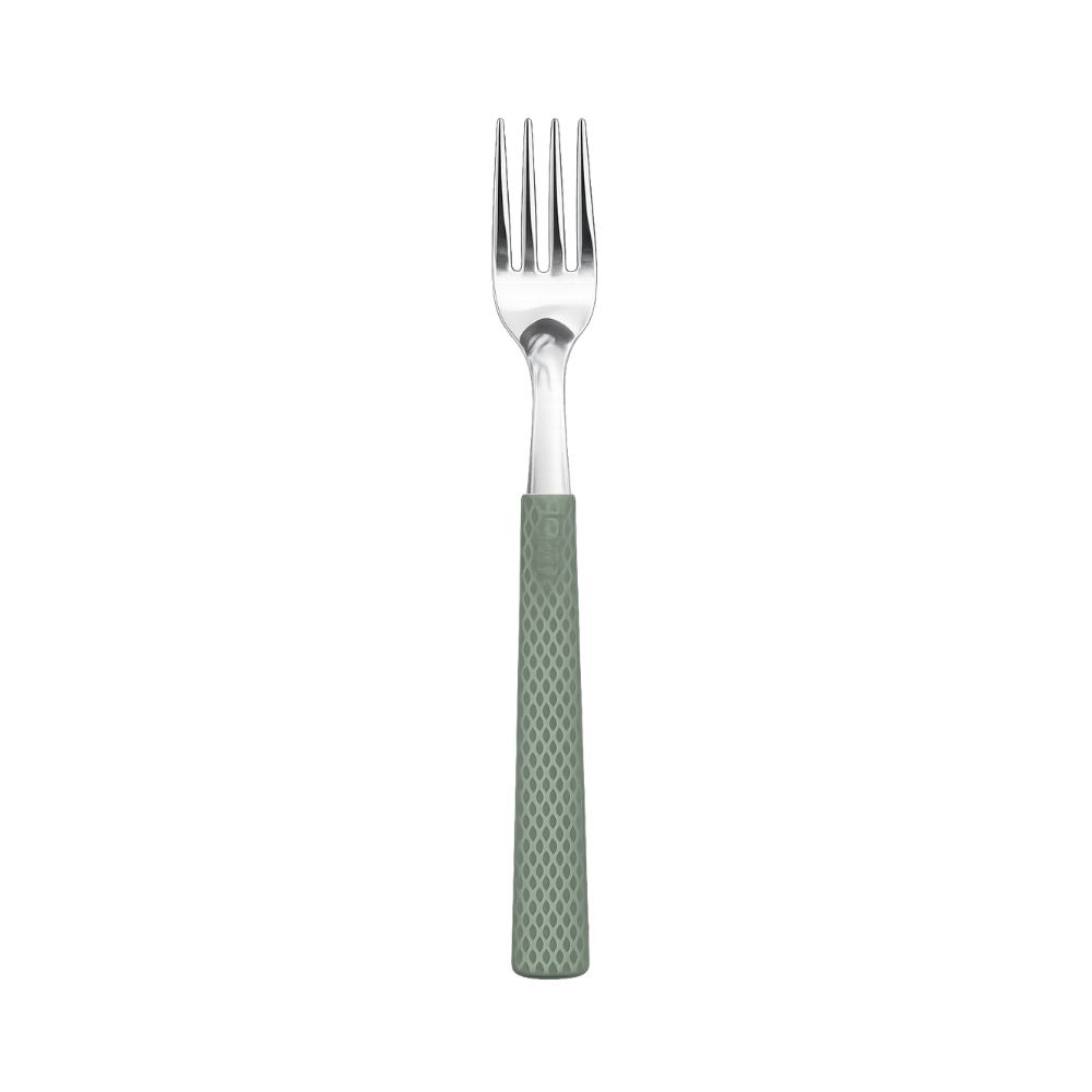 TENEDOR M.CAROL X12 MGO.TEXTURADO VERDE