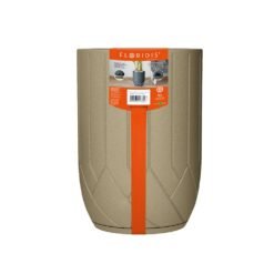 MACETA PLAST VALENCIA ARENADA 55C BEIGE C/PLATO