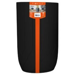 MACETA PLAST VALENCIA ARENADA 75C NEGRO C/PLATO