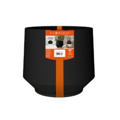 MACETA PLAST BERLIM ARENADA 41C NEGRO C/PLATO