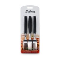TENEDOR BASIC X3 NEGRO HUDSON