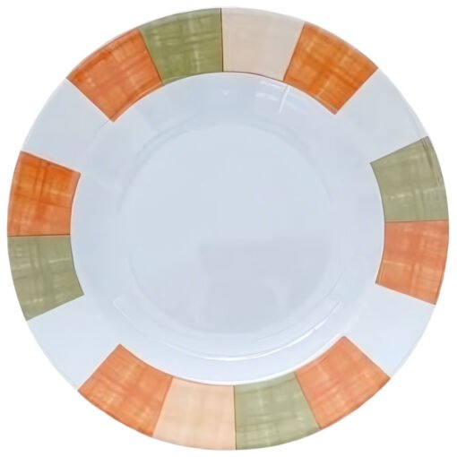 PLATO HONDO 25C MELAMINA TERRA