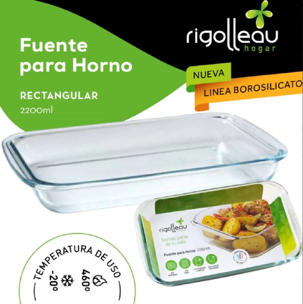 ASADERA RECT.P/HORNO 2.2L 34X20C RIGOLLEAU