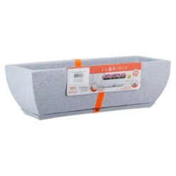 MACETA PLAST JARDINERA AMSTERDA 48C CENIZA