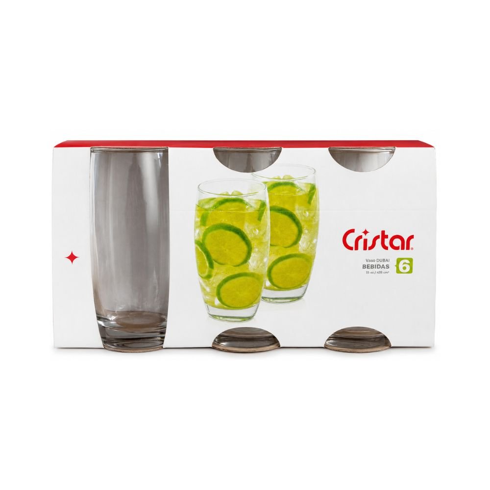 VASO DUBAI ALTO TRANSPARENTE 435C X6