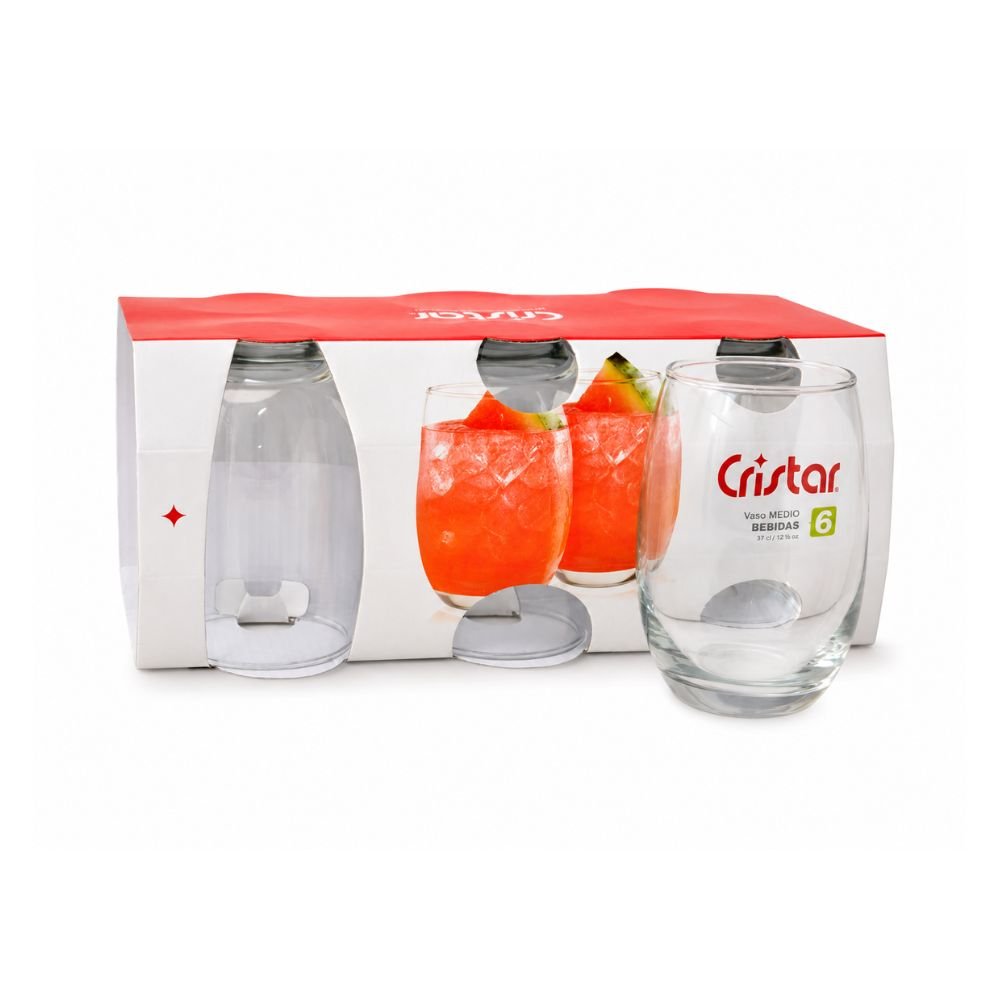 VASO DUBAI BAJO TRANSPARENTE 357C X6