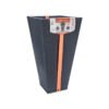 MACETA PLAST ZURIQUE 55C GRAFIATO GRIS C/PLATO