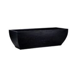 MACETA PLAST JARDINERA AMSTERDA 95C NEGRO C/PLATO