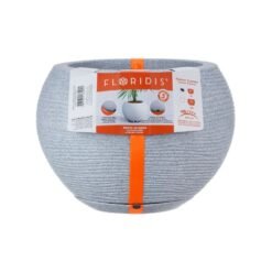MACETA PLAST FLORENCA SISAL 19C GRIS CLAR C/PLATO