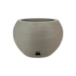 MACETA PLAST FLORENCA SISAL 24C BEIGE C/PLATO