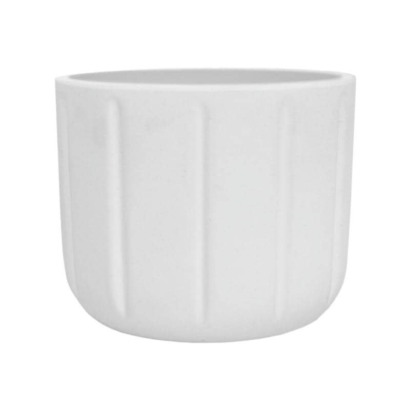 MACETA PLAST CACHEPOT SPELLO PILASTRI 15C BLANCO