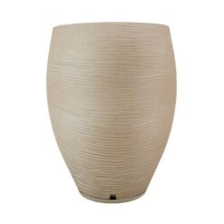 MACETA PLAST FLORENCA SISAL 60C BEIGE C/PLATO