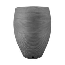 MACETA PLAST FLORENCA SISAL 60C CEMENTO C/PLATO