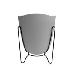 MACETA PLAST TRYAS CACHEPOT 18C CEMENTO S.MET.NGO