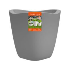 MACETA PLAST TRYAS JARDIN 42C CEMENTO