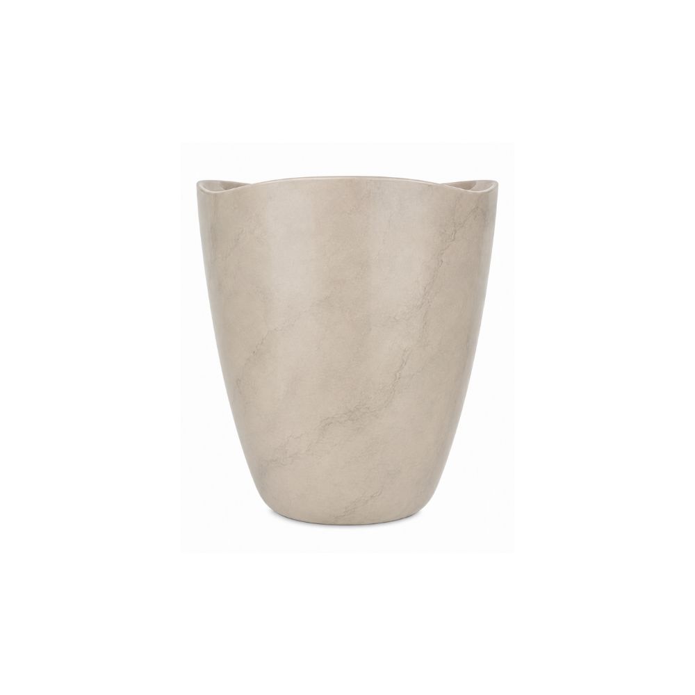 MACETA PLAST TRYAS JARDIN 18C BEIGE MARMORATO