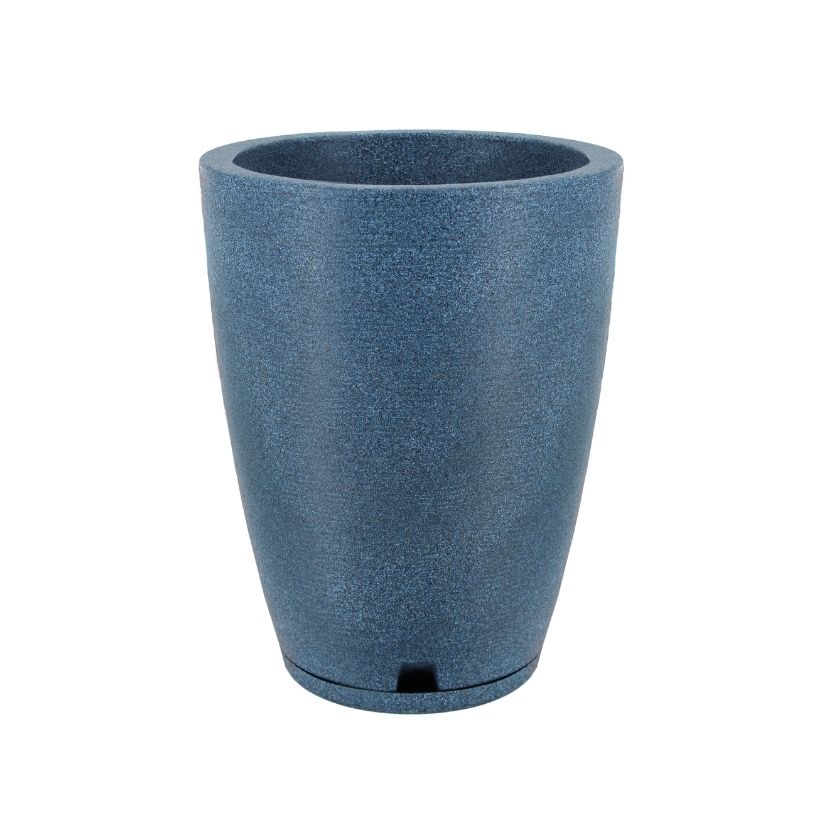 MACETA PLAST AMSTERDA 44C GRAFIATO GRIS GRANITO CP