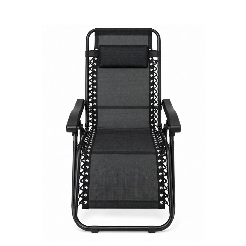 REPOSERA RECLINABLE NEGRA C/ALMOHADA 261400