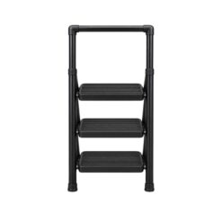 ESCALERA 3 ESCALONES AC.NEGRO 261582A