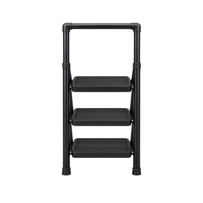 ESCALERA 3 ESCALONES AC.NEGRO 261582A