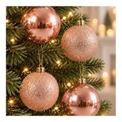 BOCHA NAVIDAD 5C TUBO X24U ROSA ORO 261048-C