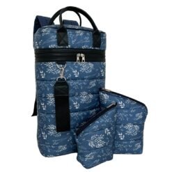 MATERA MOCHILA C/LLAVERO MATELASSE SIRE AZUL