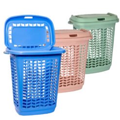 CESTO RECT.36X47C 50LT TAPA BISAGRA GEMPLAST