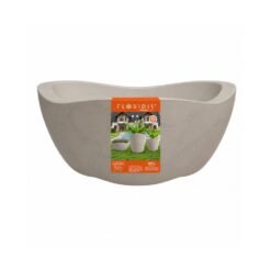 MACETA PLAST TRYAS JARDIN 38C BEIGE