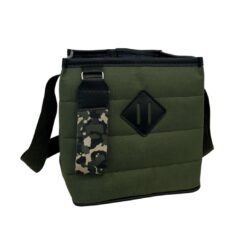 MATERA CANASTO C/ECO CUERO CORDURA VERDE