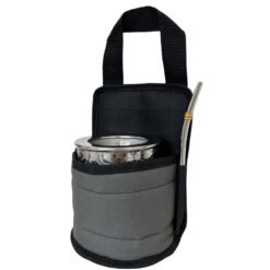 PORTA MATE AUTO PORTA CELU Y BOMB.CORDURA GRIS