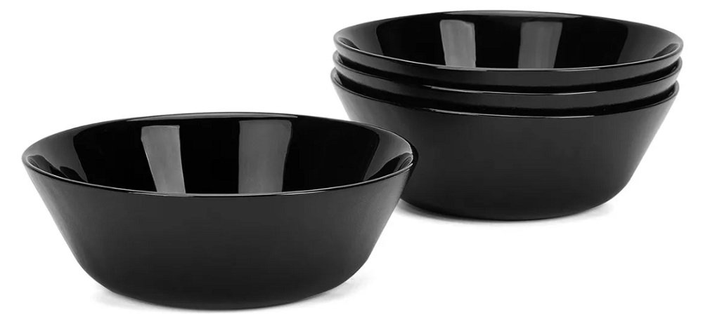 BOWL CEREALERO 16C OPALINO NEGRO CAROL