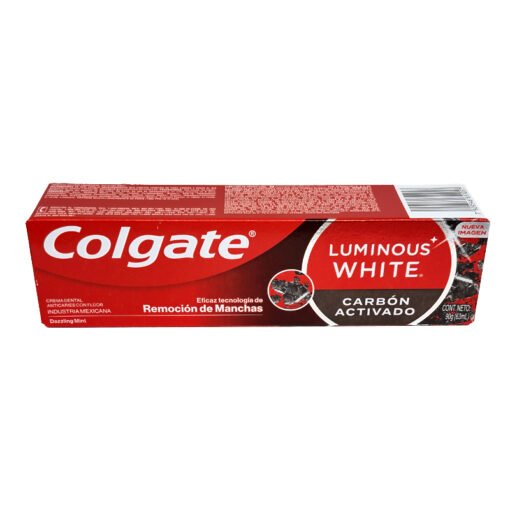 DENT.COLGATE LUMINOUS W.CARBON ACTIVADO 90G 6698A