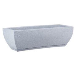 MACETA PLAST JARDINERA AMSTERDA 95C CENIZA C/PLATO